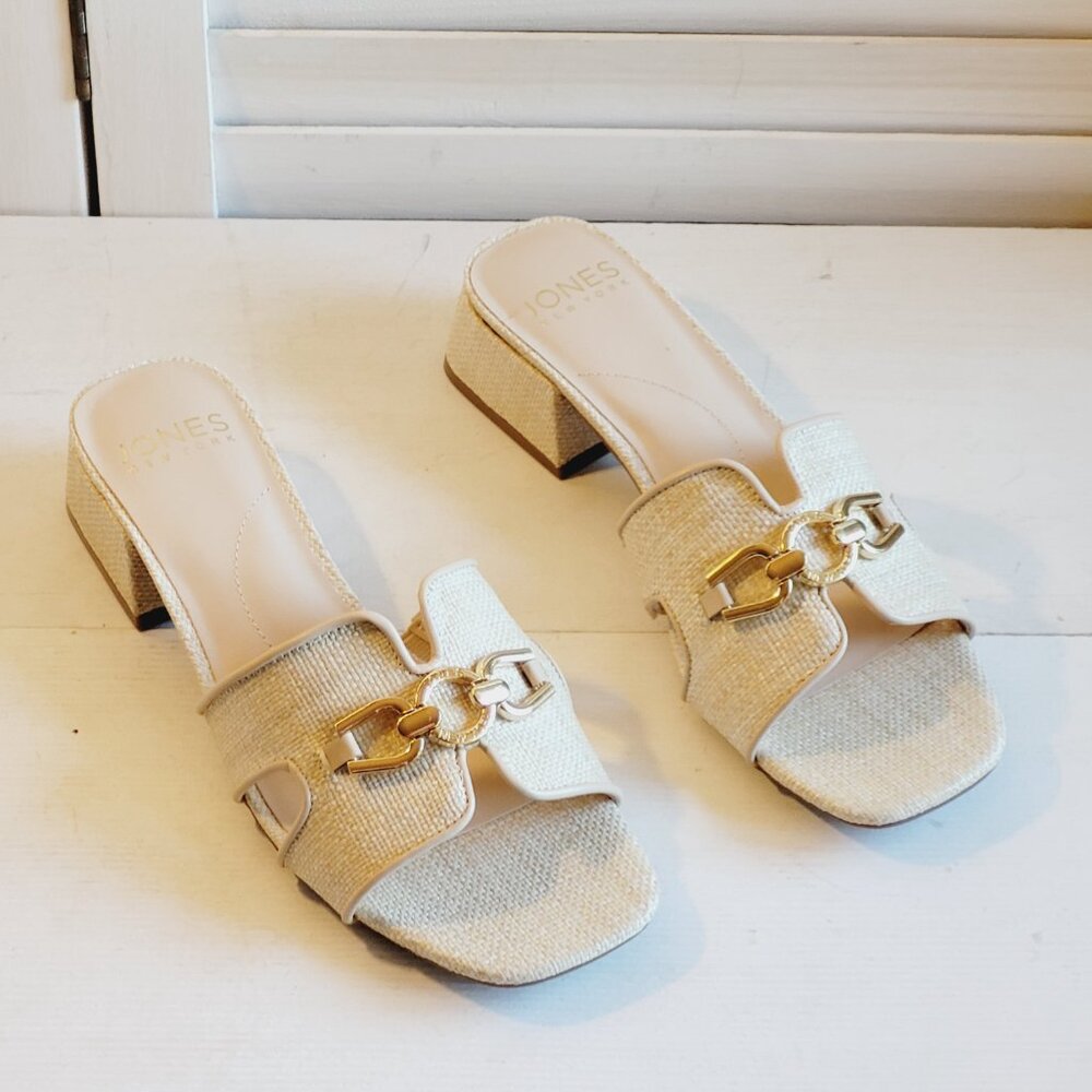 $79 NWT (7.5) Jones New York Woven Blocked Heel Mule - Picture 10 of 15